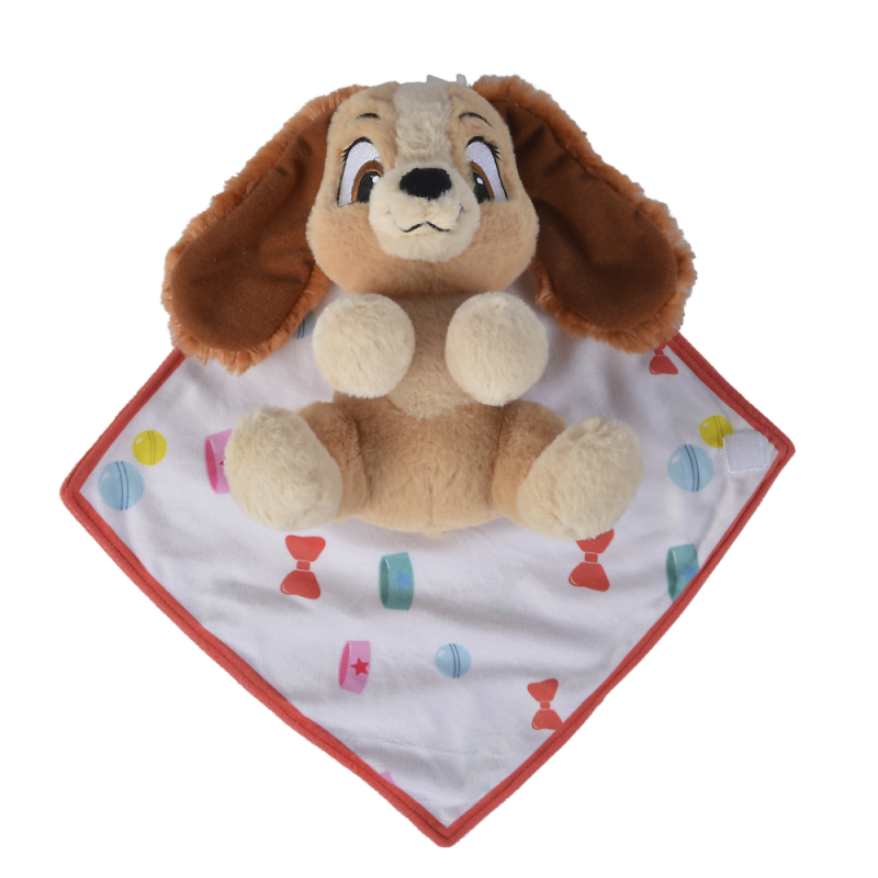  lady the dog plush with blanket red 25 cm 
